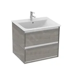 Ideal Standard Connect Air - Mueble Bajo Lavabo 600x440x517 Mm, Roble Gris/blanco Mate E0818PS
