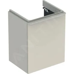 Geberit Smyle Square - Mueble De Lavabo, 492x406x617 Mm, 1 Puerta, Bisagras A La Izquierda, Gris Arena 500.364.JL.1