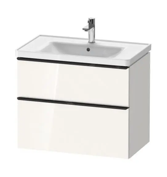 Duravit D-Neo - Mueble De Lavabo 784x625x452 Mm, 2 Cajones, Blanco Brillante DE435502222