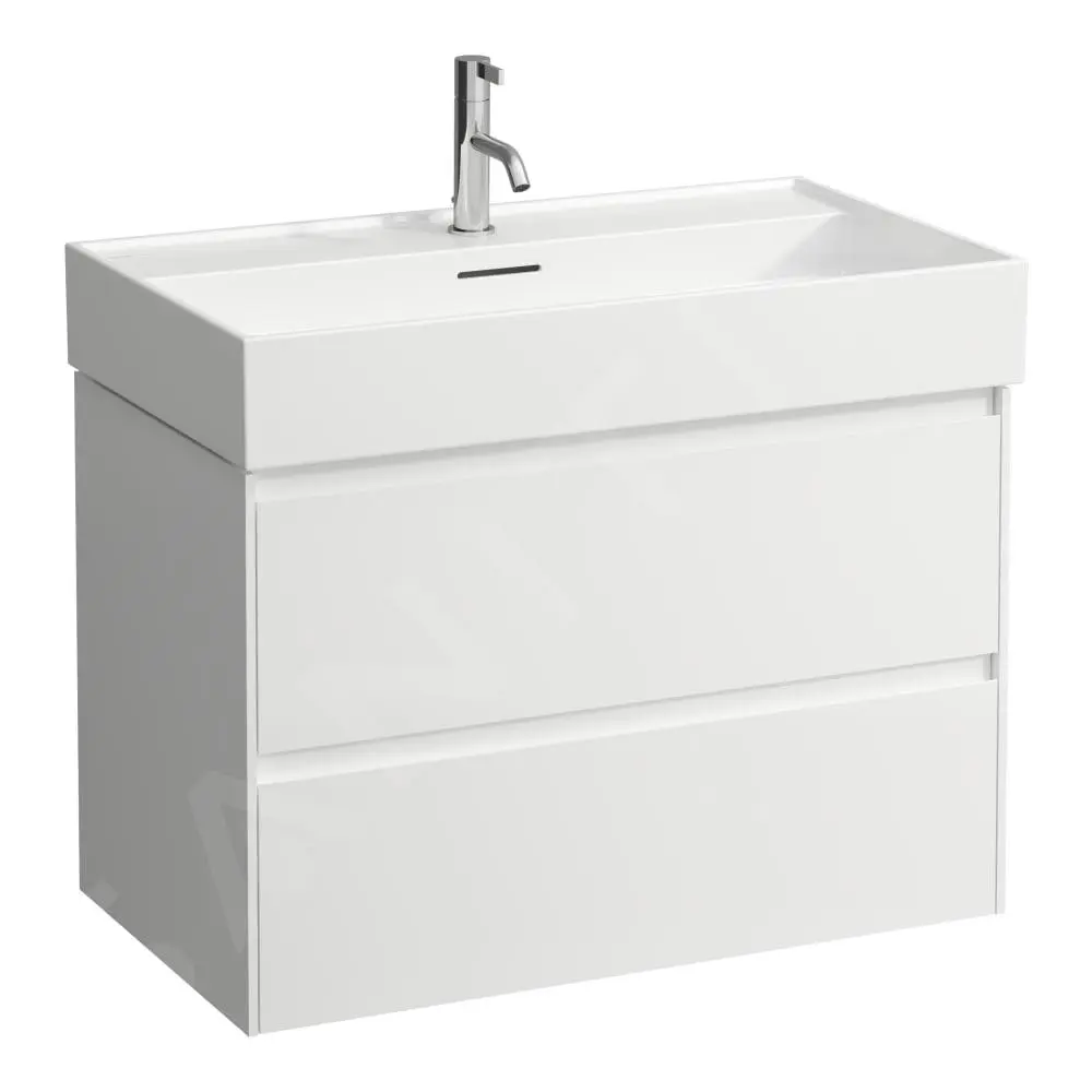 Laufen Lani - Mueble De Lavabo, 79x44x52 Cm, 2 Cajones, Blanco Mate H4035521122601