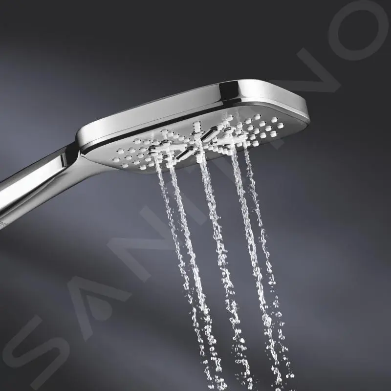Grohe Rainshower SmartActive Cube - Conjunto De Alcachofa De Ducha 130 9,5 L/min, 3 Chorros, Soporte Y Mangueras, Cromo 26588000 - Imagen 6