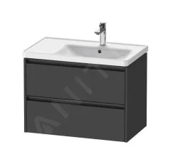 Duravit Ketho.2 - Mueble De Lavabo 549x784x455 Mm, 2 Cajones, Grafito Mate K25286049490000