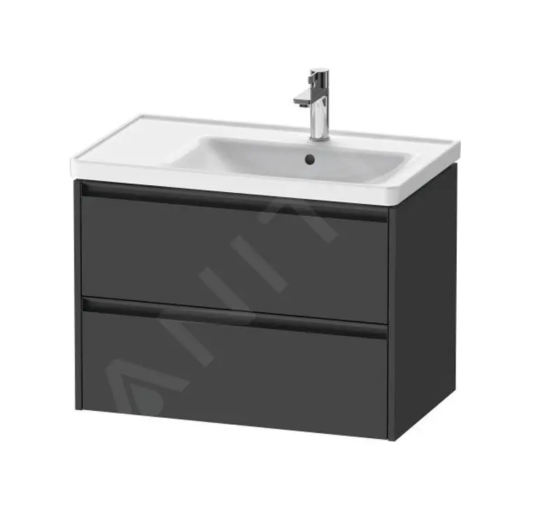 Duravit Ketho.2 - Mueble De Lavabo 549x784x455 Mm, 2 Cajones, Grafito Mate K25286049490000