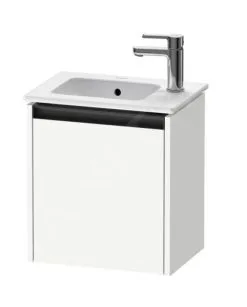 Duravit Ketho.2 - Mueble De Lavabo 440x410x292 Mm, 1 Puerta, Bisagras A La Izquierda, Blanco Mate K25060L18180000