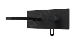 Paffoni Ringo - Grifo Empotrado De Lavabo, Con Cuerpo, Negro Mate RIN104NO