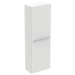 Ideal Standard I.Life S - Armario Alto Para Baño 400x210x1200 Mm, 1 Puerta Izquierda/derecha, Blanco Matee T5289DU