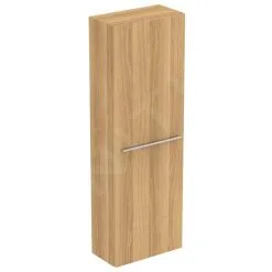 Ideal Standard I.Life S - Armario Alto Para Baño 400x210x1200 Mm, 1 Puerta Izquierda/derecha, Roble T5289NX