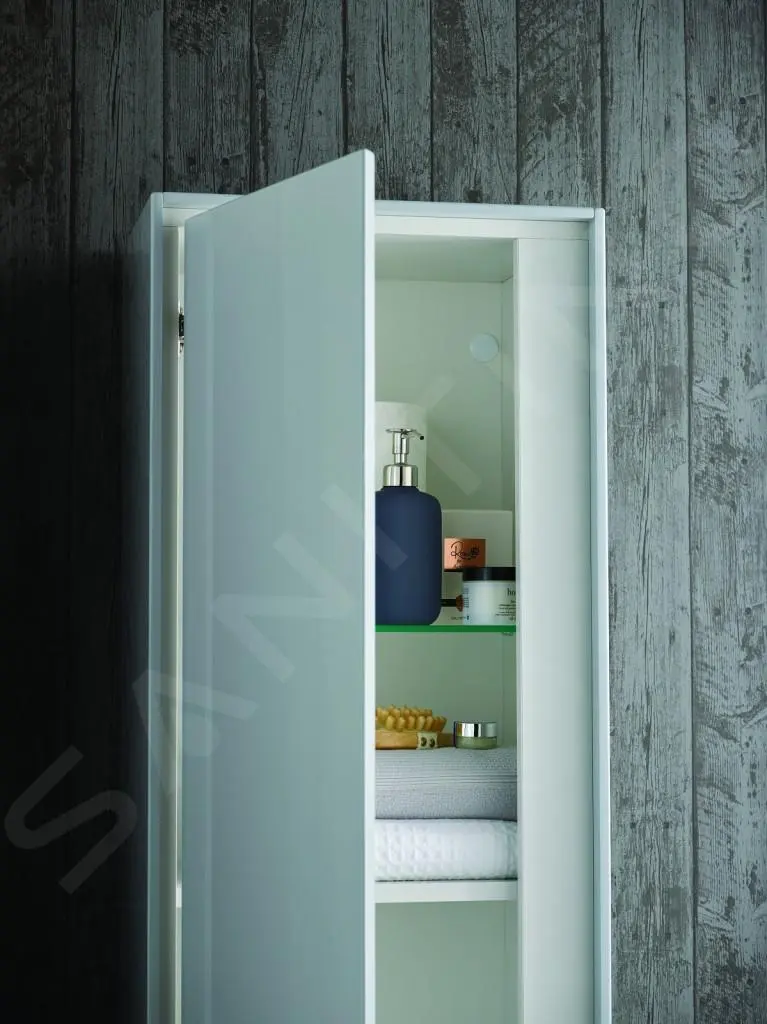 Ideal Standard Connect Air - Armario Alto 400x300x1200 Mm, Blanco Brillante/blanco Mate E0834B2 - Imagen 5