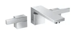 Axor Edge - Grifo De 3 Orificios Para Lavabo Con Desagüe, Cromo 46060000
