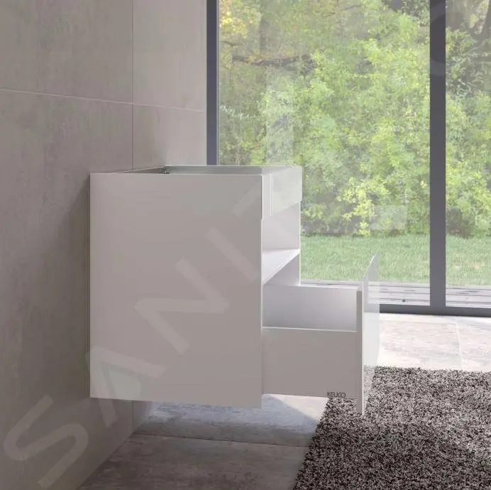 Keuco Stageline - Mueble Para Lavabo, 800x625x490 Mm, Blanco 32862300000 - Imagen 4