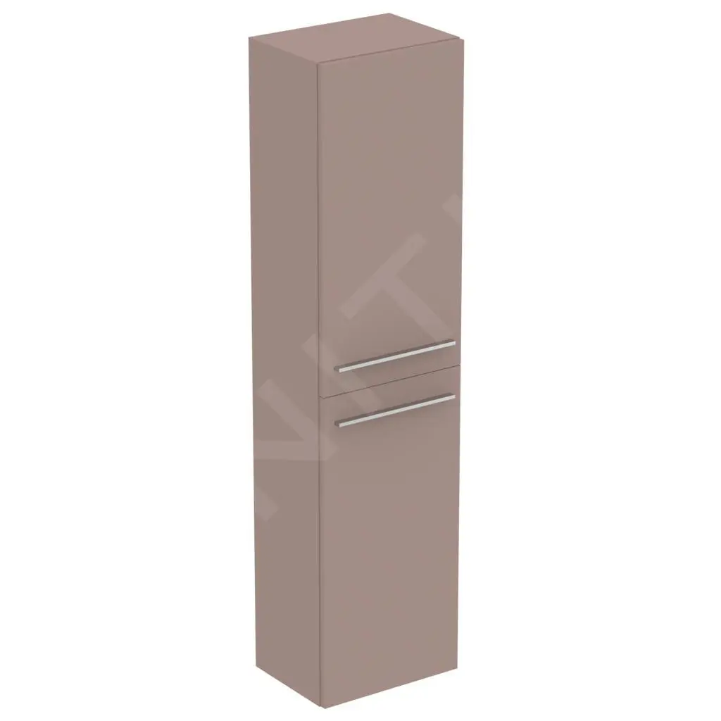 Ideal Standard I.Life A - Armario Alto Para Baño 400x300x1600 Mm, 2 Puertas Izquierda/derecha, Beige Mate T5260NH