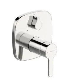 Hansa Designo - Grifo Empotrado De Bañera Con Conmutador Para 2 Salidas, Cromo 81119593