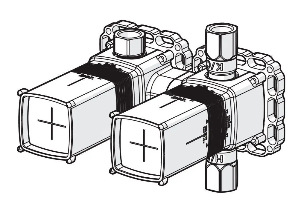 Hansa Matrix - Cuerpo De Montaje Empotrado DN15 44010100 - Imagen 3