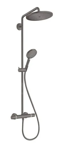 Hansgrohe Croma Select S - Conjunto De Ducha Showerpipe 280 Con Termostato, Cromo Negro Cepillado 26890340