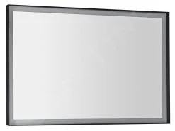 Sapho Sort LED - Espejo Con Iluminación LED, 1000x700 Mm, Negro Mate ST100