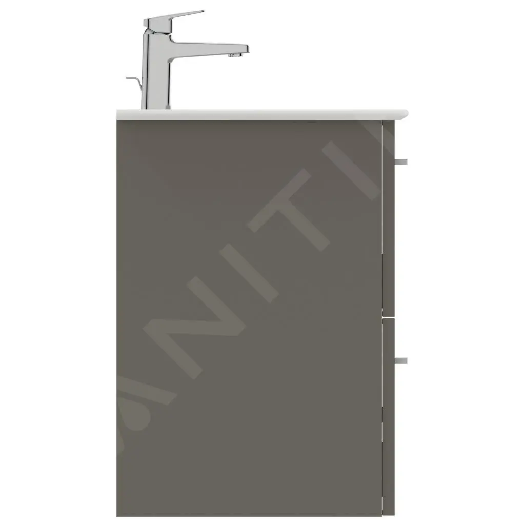 Ideal Standard I.Life A - Mueble Bajo Lavabo, 600x440x630 Mm, 2 Cajones, Cuarzo Gris Mate T5255NG - Imagen 5