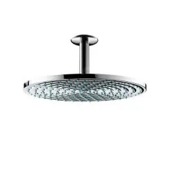 Hansgrohe Raindance - Rociador De Ducha S 240 Air 1 Jet EcoSmart 9 L/min Con Conexión De Techo 100 Mm, Cromo 27463000