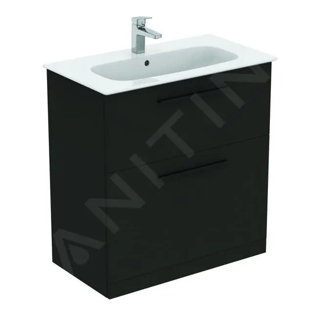 Ideal Standard I.Life A - Mueble De Lavabo 800x440x853 Mm, 2 Cajones, Gris Marengo Mate T5274NV - Imagen 5