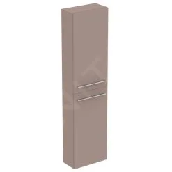 Ideal Standard I.Life S - Armario Alto Para Baño 400x210x1600 Mm, 2 Puertas Izquierda/derecha, Beige Mate T5288NH