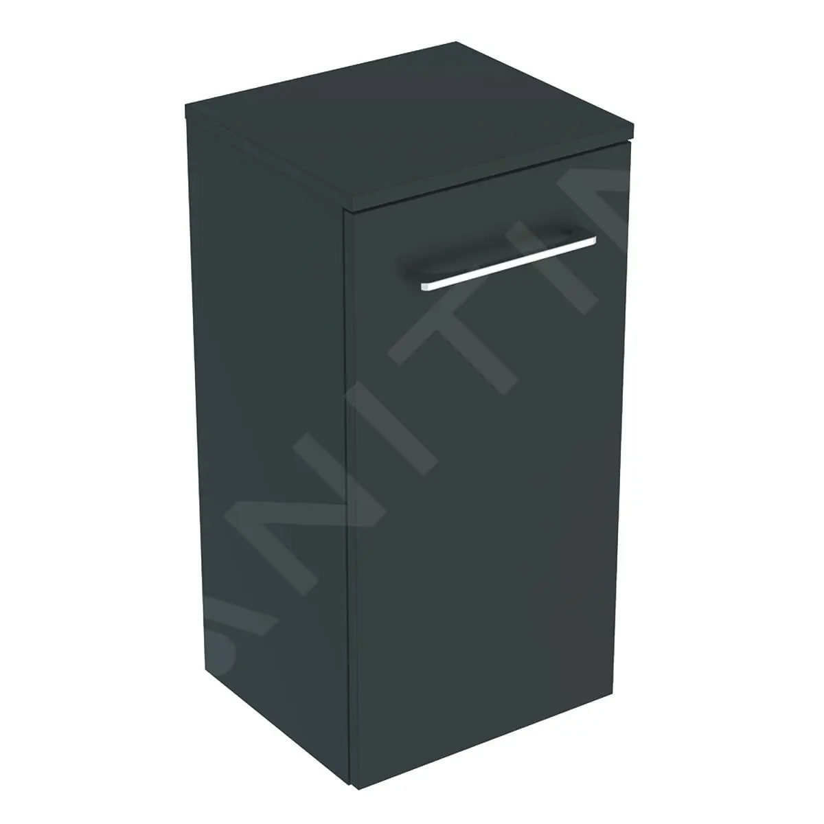 Geberit Selnova Square - Armario Superior Lateral 650x330x297 Mm, 1 Puerta, Lava Mate 501.273.00.1