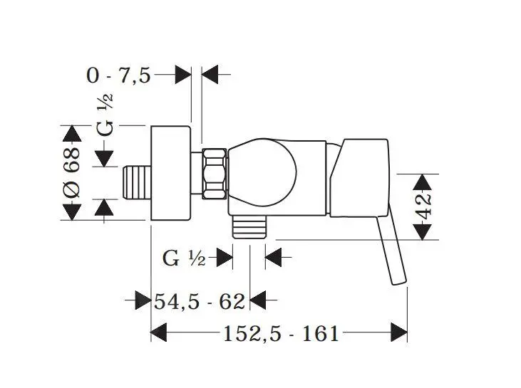 Hansgrohe Talis S - Grifo Monomando De Ducha, Cromo 32620000 - Imagen 2
