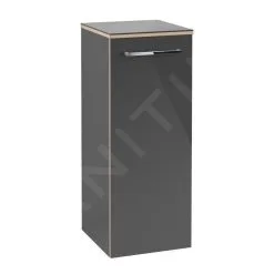 Villeroy & Boch Avento - Armario Lateral, 350x890x373 Mm, 1 Puerta, Crystal Grey A89500B1
