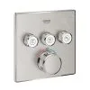 Grohe Grohtherm SmartControl - Grifo Empotrado Termostático, Con 3 Válvulas, Supersteel 29126DC0