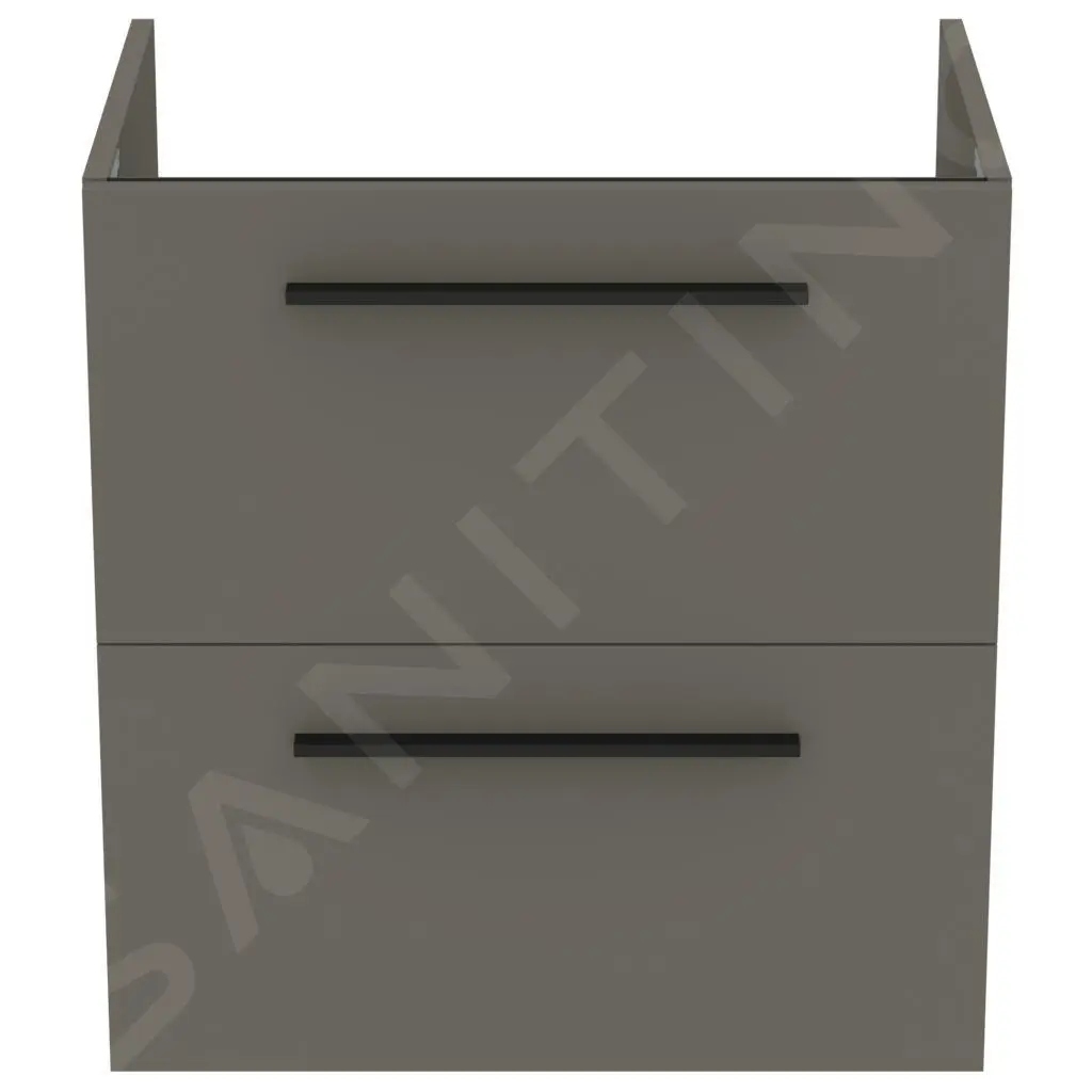 Ideal Standard I.Life A - Mueble Bajo Lavabo, 600x440x630 Mm, 2 Cajones, Cuarzo Gris Mate T5255NG - Imagen 3