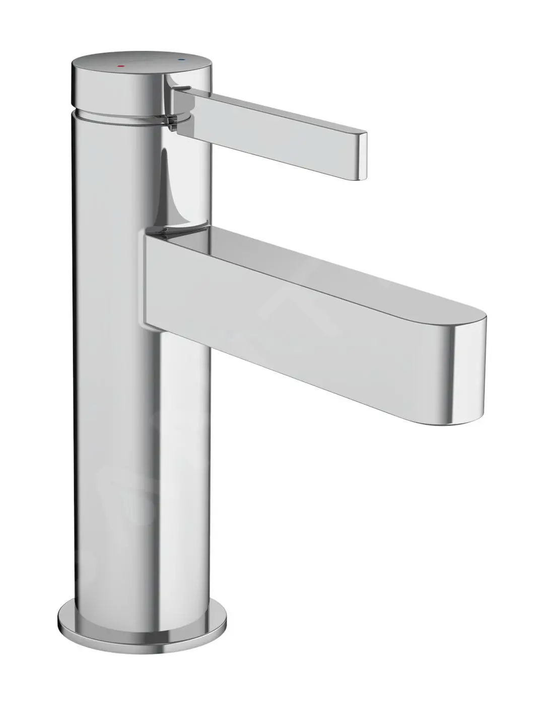 Hansgrohe Finoris - Grifo De Lavabo 100, Con Desagüe Push-Open, EcoSmart, Cromo 76010000