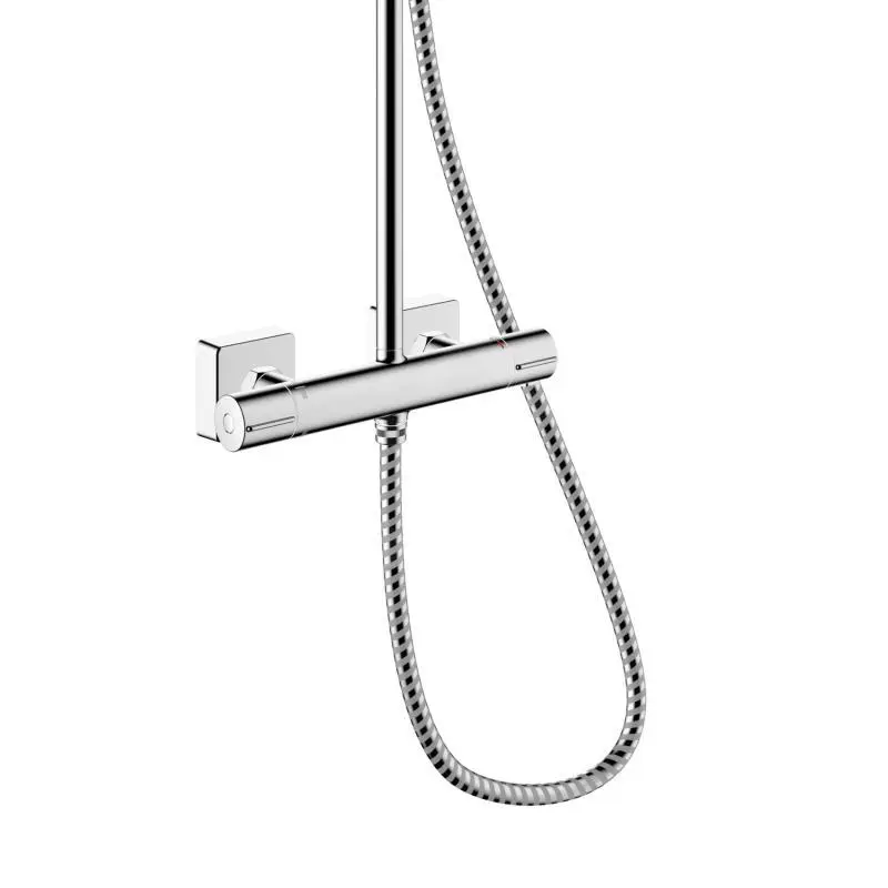 Hansgrohe Vernis Shape - Conjunto De Ducha Showerpipe 230 Con Termostato, Green, Cromo 26319000 - Imagen 4