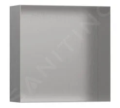 Hansgrohe XtraStoris Minimalistic - Hornacina De Pared, 300x300x100 Mm, Acero Inoxidable Cepillado 56073800