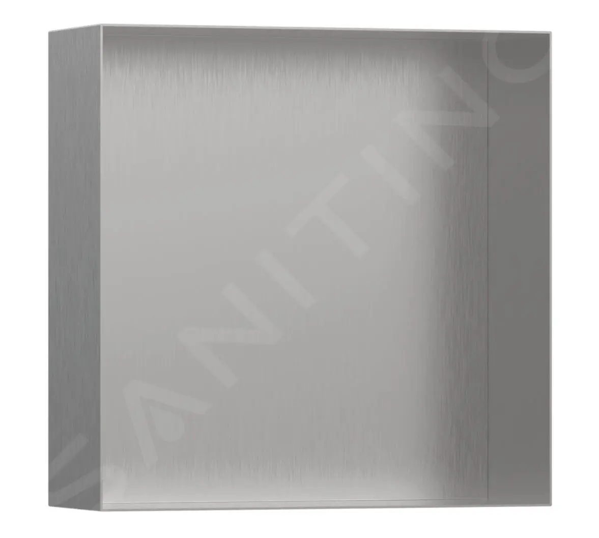 Hansgrohe XtraStoris Minimalistic - Hornacina De Pared, 300x300x100 Mm, Acero Inoxidable Cepillado 56073800