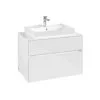 Villeroy & Boch Collaro - Mueble De Lavabo 800x548x500 Mm, 2 Cajones, Glossy White C08000DH