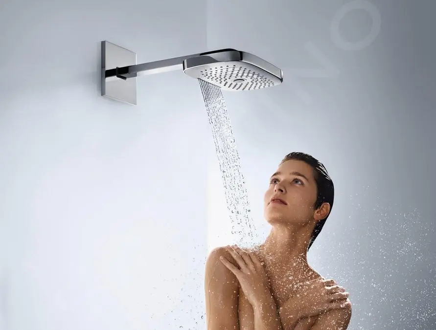 Hansgrohe Raindance Select E - Rociador De Ducha, 300 Mm, 3 Chorros, Brazo De Ducha 390 Mm, Cromo 26468000 - Imagen 6