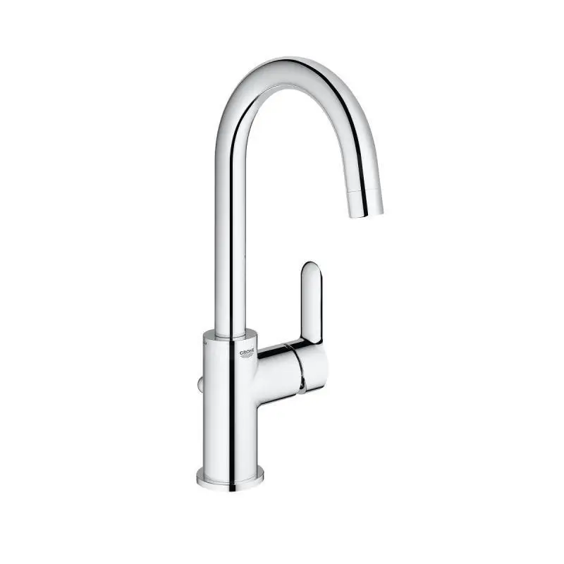 Grohe BauLoop - Grifo Monomando De Lavabo Con Desagüe, Tamaño L, Cromo 23760000