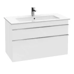 Villeroy & Boch Venticello - Mueble De Lavabo, 953x590x502 Mm, 2 Cajones, Glosy White A92601DH