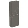 Ideal Standard I.Life S - Armario Alto Para Baño 400x210x1200 Mm, 1 Puerta Izquierda/derecha, Cuarzo Gris Mate T5289NG