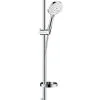 Hansgrohe Raindance Select S - Conjunto De Ducha 120, 3 Chorros, EcoSmart 9 L/min, Blanco/cromo 26633400