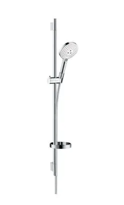 Hansgrohe Raindance Select S - Conjunto De Ducha 120, 3 Chorros, EcoSmart 9 L/min, Blanco/cromo 26633400