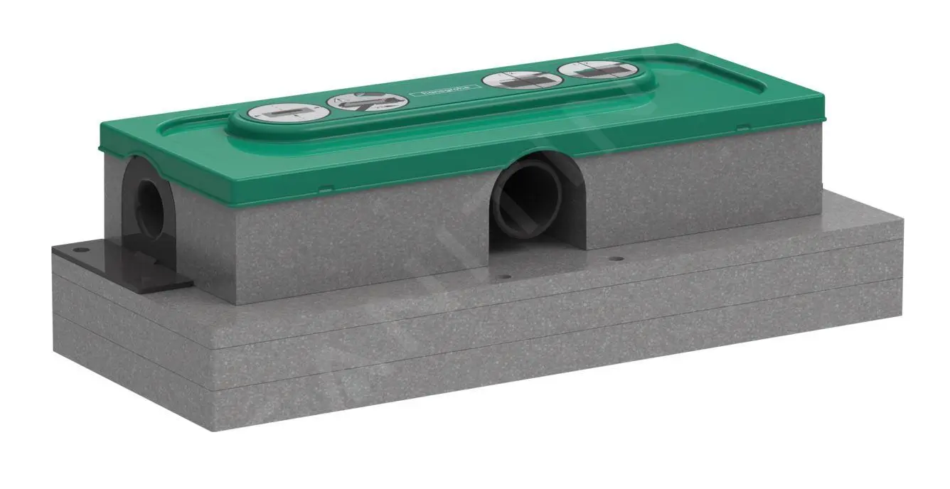 Hansgrohe UBox Universal - Kit De Base Para Instalación Plana De Canaleta De Ducha Lineal 01000180