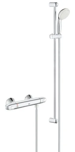 Grohe Grohtherm 1000 - Grifo Termostático Con Conjunto De Ducha 900 Mm, Cromo 34256004
