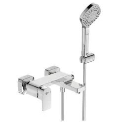 Ideal Standard Edge - Grifo De Bañera De Pared Con Accesorios De Ducha, Cromo A7122AA