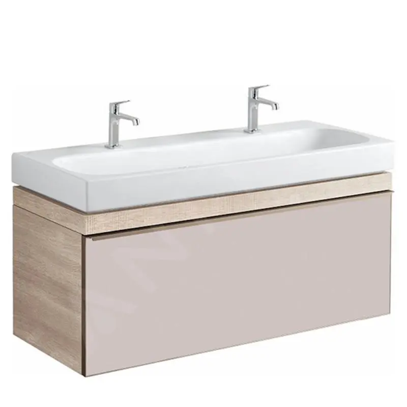 Geberit Citterio - Mueble Bajo Lavabo 1200 Mm, Taupe Brillante/roble Beige 500.566.JI.1