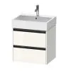 Duravit Ketho.2 - Mueble De Lavabo 549x584x460 Mm, 2 Cajones, Blanco Brillante K25275022220000