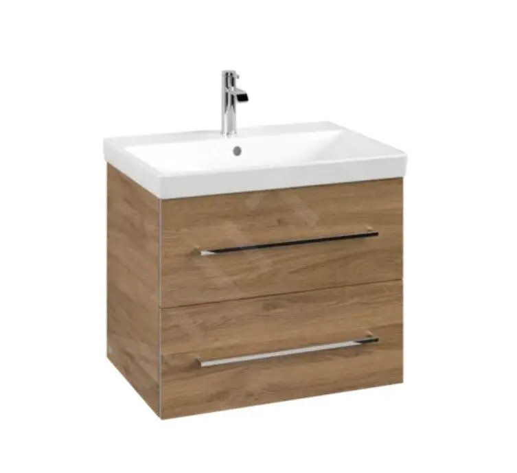 Villeroy & Boch Avento - Mueble De Lavabo, 630x514x452 Mm, 2 Cajones, Oak Kansas A89000RH