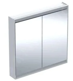 Geberit ONE - Mueble Con Espejo Con Iluminación LED, 900x900x150 Mm, 2 Puertas, Blanco 505.813.00.2