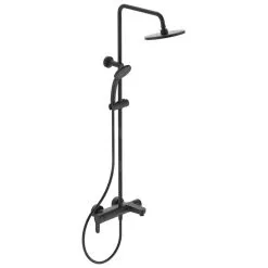 Ideal Standard Cerafine O - Conjunto De Ducha Con Grifo De Bañera, 200 Mm, 1 Chorro, Negro BC525XG