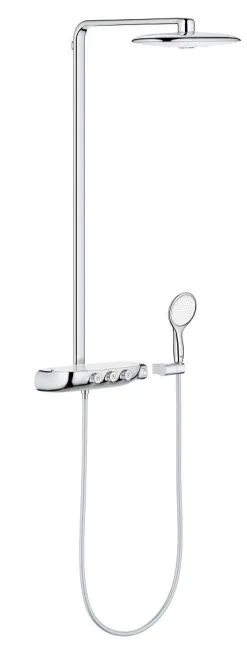 Grohe Rainshower SmartControl - Conjunto De Ducha Duo 360 Con Termostato, 2 Chorros, Blanco Luna 26250LS0