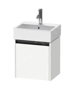 Duravit Ketho.2 - Mueble De Lavabo 440x434x338 Mm, 1 Puerta, Bisagras A La Derecha, Blanco Mate K25070R18180000