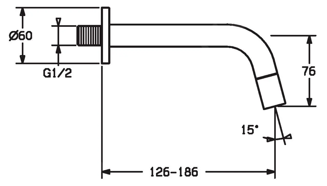Hansa Nova - Grifo De Lavabo De Agua Fría, Negro Mate 5096810133 - Imagen 2